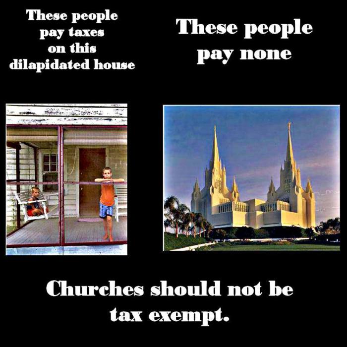 Churches Should Not Be Tax Exempt